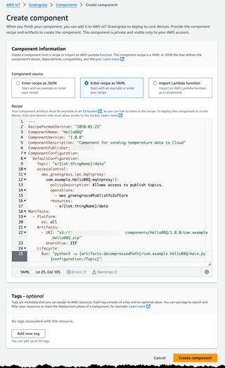 Image showing create component