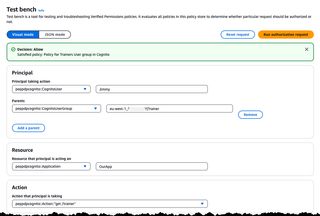 Image showing the test bench