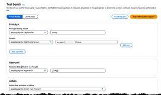 Image showing the test bench