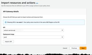 Console showing API and Stag