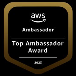 AWS Ambassador Top Ambassador Badge 2023