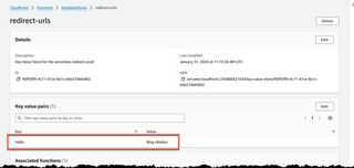 Image showing empty key value data.