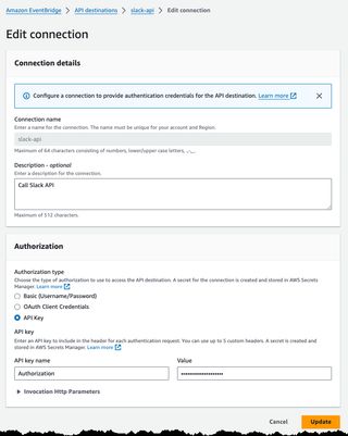 Image showing the slack connection.