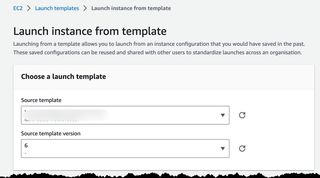 Image showing the first part of instance launch.