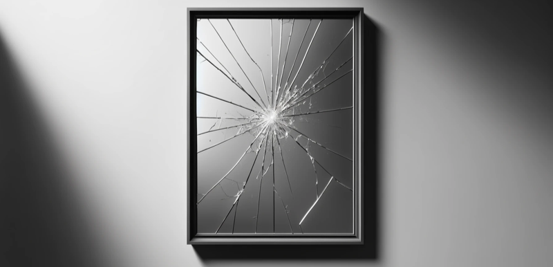Image of cracking mirror