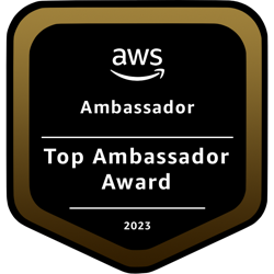 AWS Ambassador Top Ambassador Badge 2023